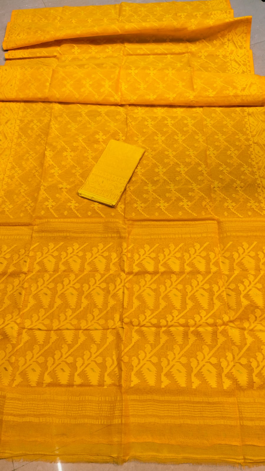 Jahnaviitha | Half Silk Jamdani