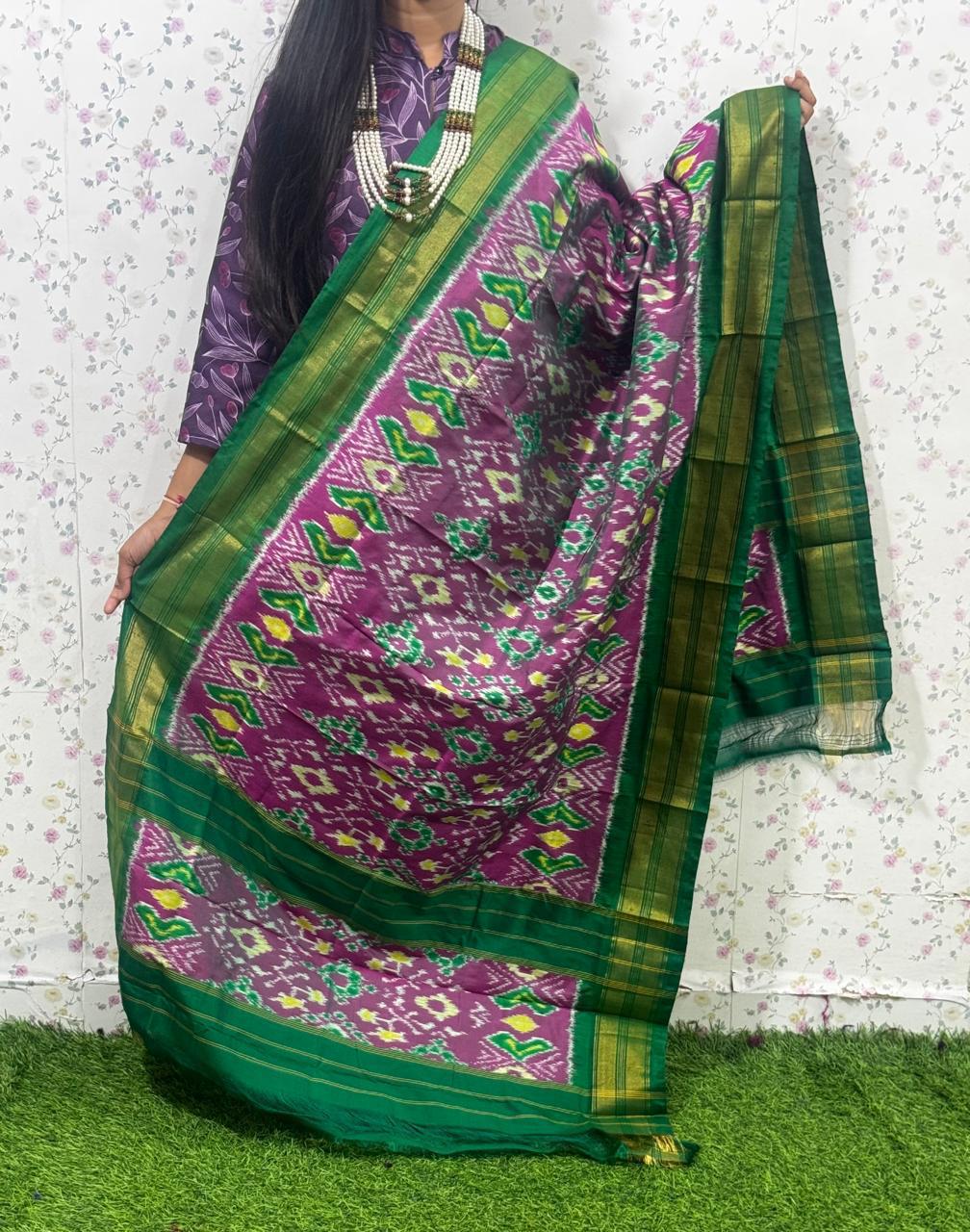 *IKKAT SILK DUPPATA*
*Length: 2.5 meters*
*Height: 36 inches*