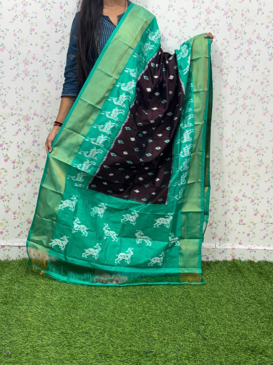 *IKKAT SILK DUPPATA*
*Length: 2.5 meters*
*Height: 36 inches*