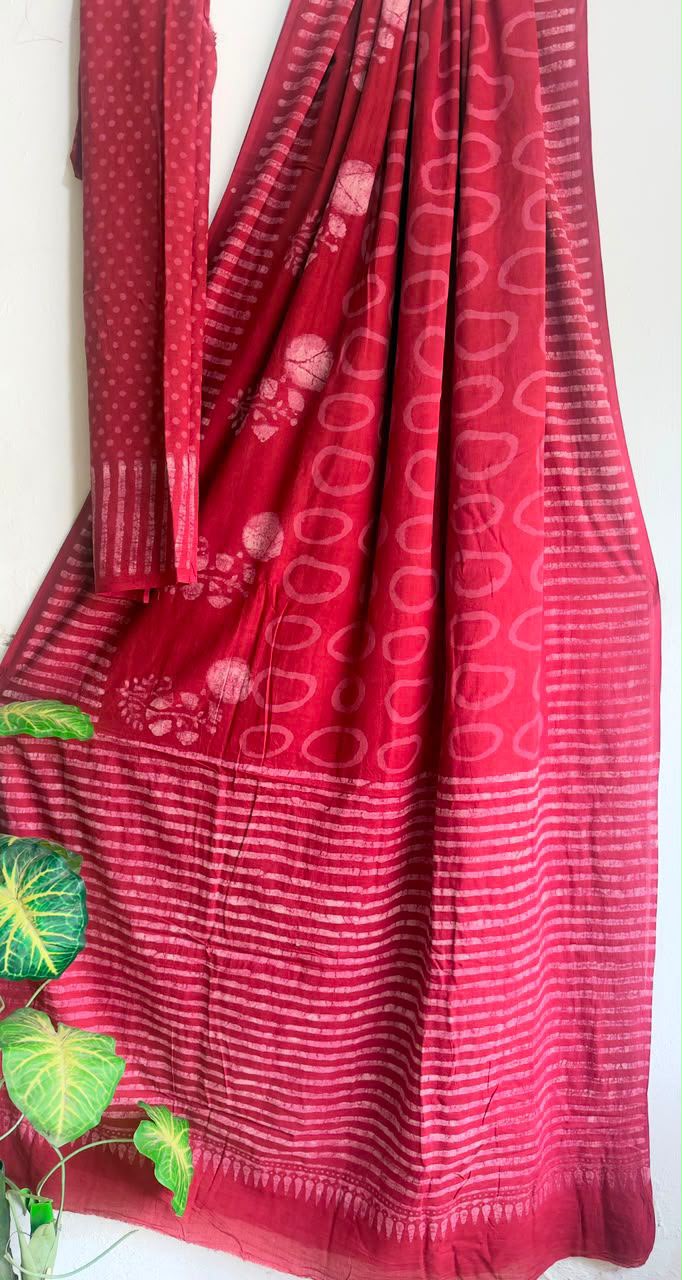block prints on mul cotton