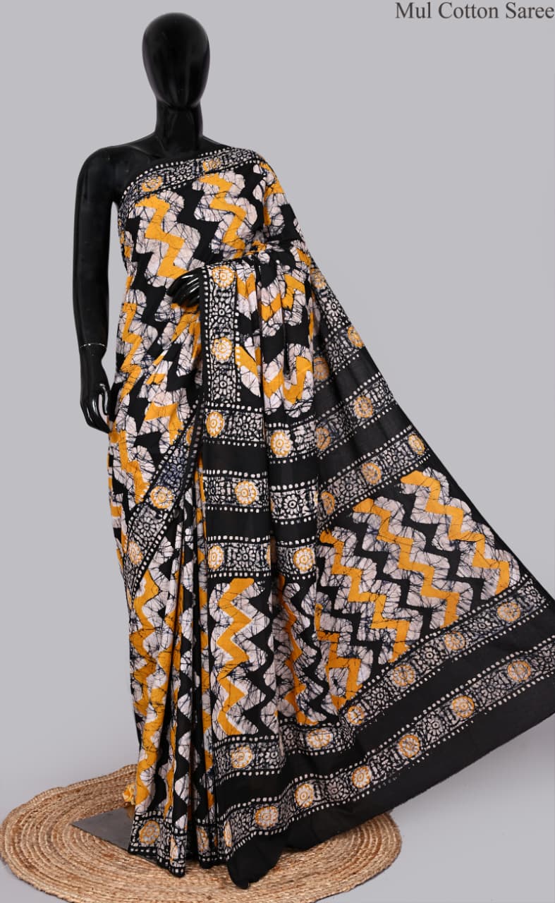 premium Traditional Mulmul CottonBeautiful Pure Soft Mulmul Cotton Sarees available*
Size: 6.30 mtr with blouse