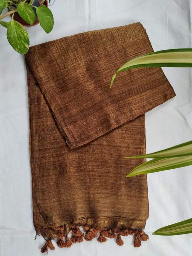 Prakash | Plain Matka Silk Saree