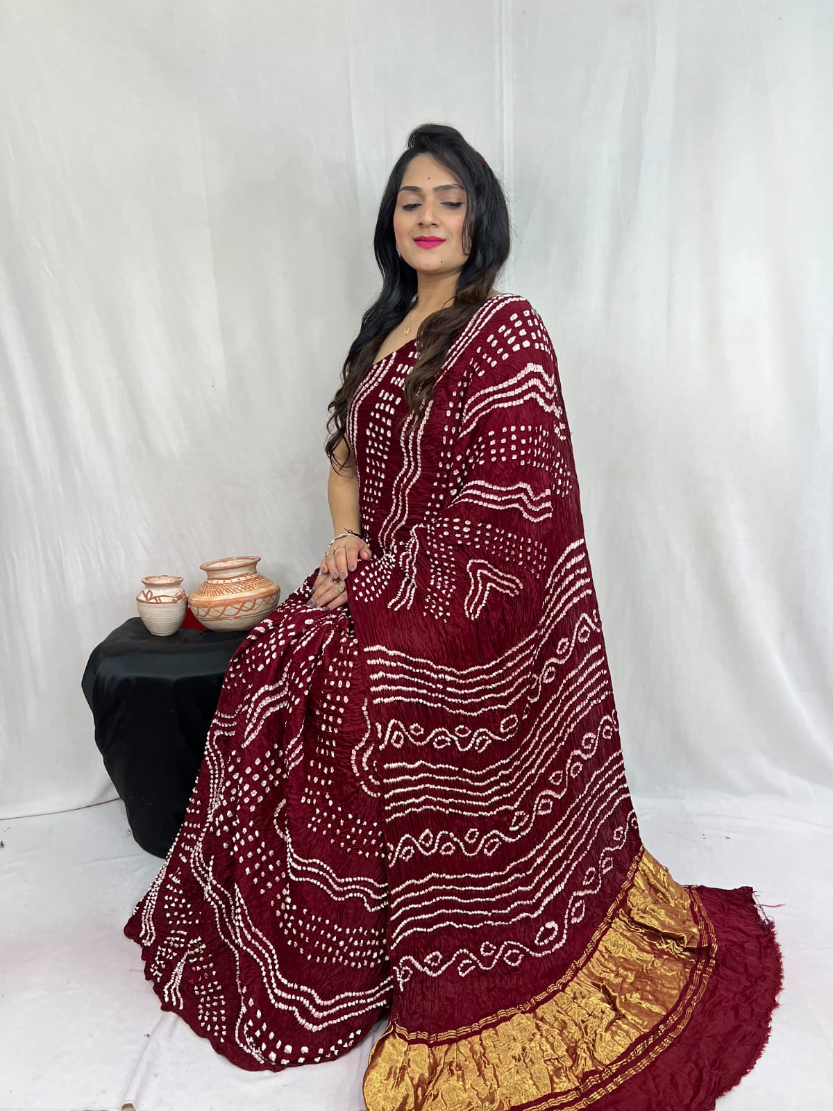 Ashsuma | Bandhej Saree