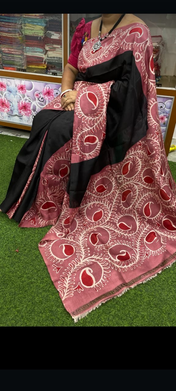 Adilini | Murshidabad Silk Batik Sarees