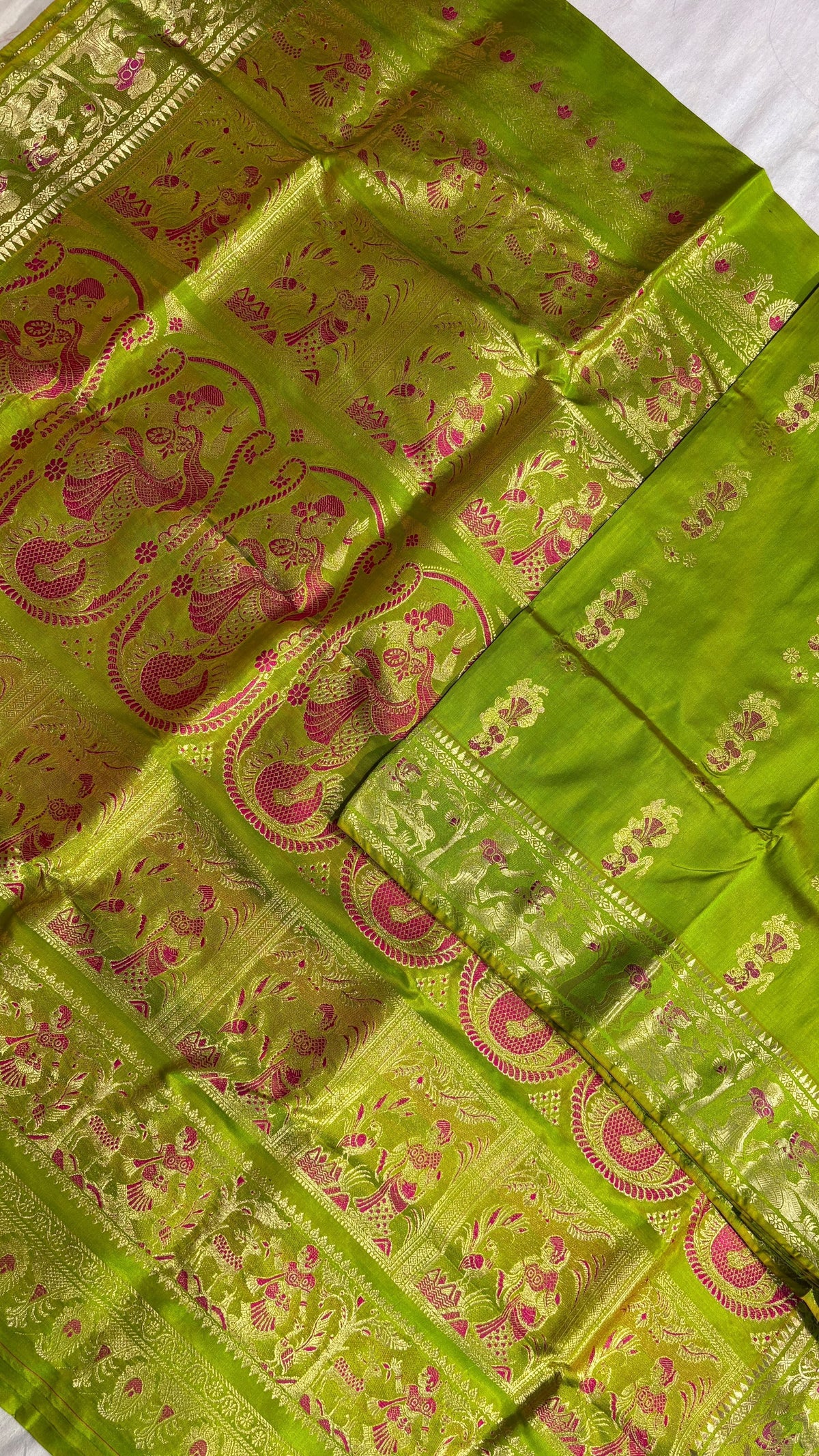 Swarnachari Saree, Silk with blouse piece with silkmark