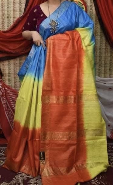 Caleesha | Tussar Ghicha Dyed Saree