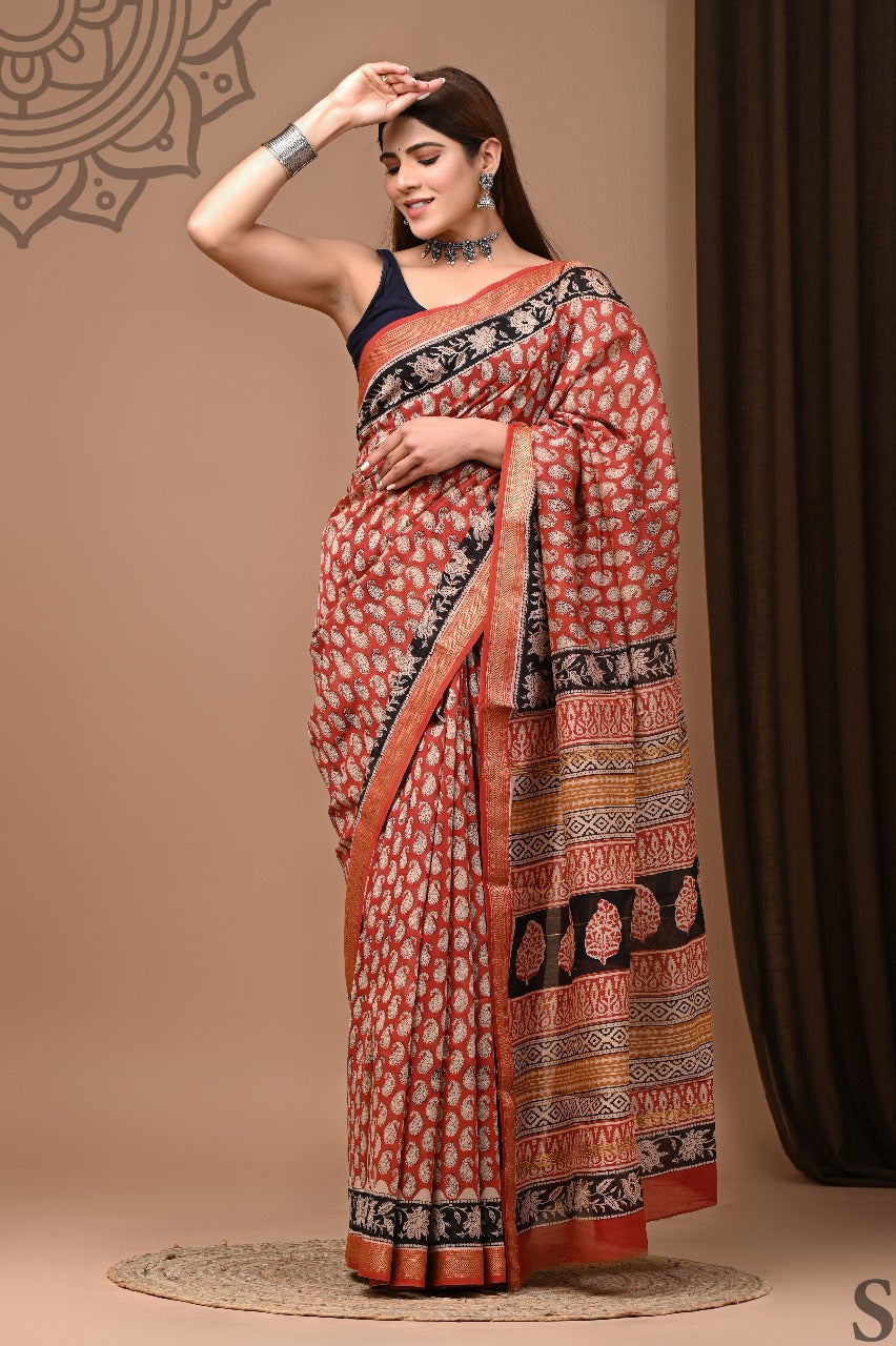 Miyara | Block prints on cotton silk