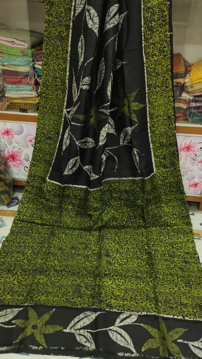 Adikira | Murshidabad Silk Batik Sarees
