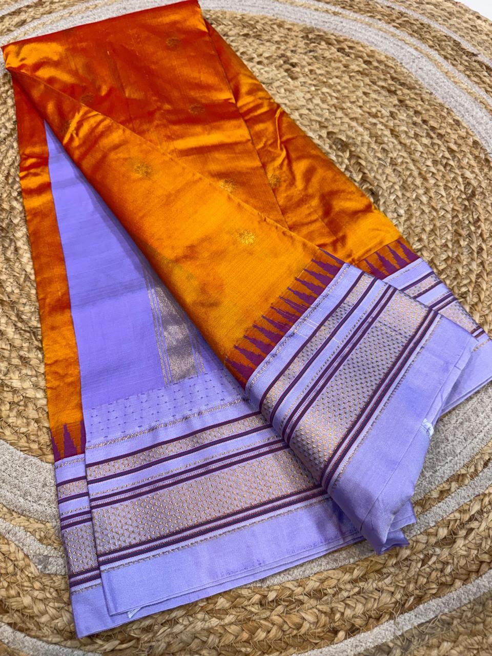 *All New Colours*
*Exclusive silk ilkal saree*
*Pure silk korvai temple border* with *body butta* design superior quality ilkal saree & contrast blouse
6.10mtrs length
Full body pure silk
Border, pallu & blouse semi silk