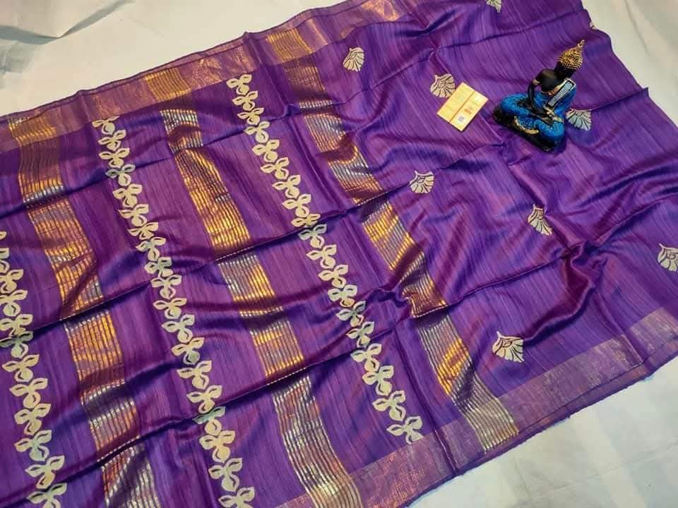 Anjala | Screen prints on tussar silk