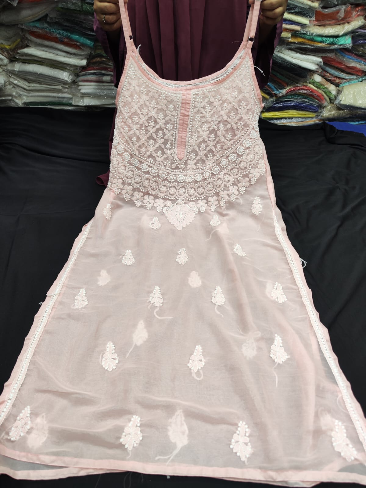 Chintari | Chikankari Spaghetti Kurta