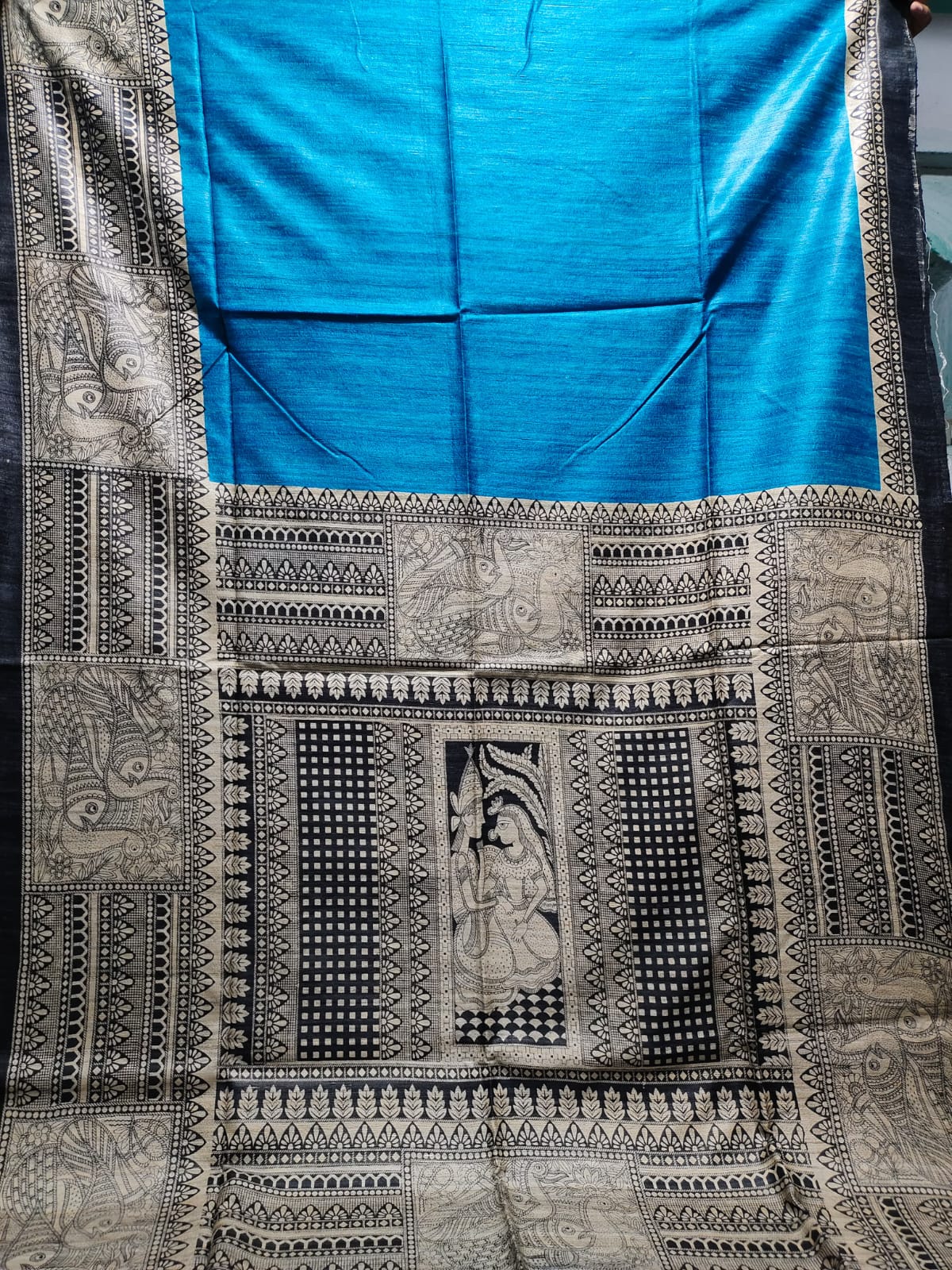 Arpita | Screen prints on tussar silk