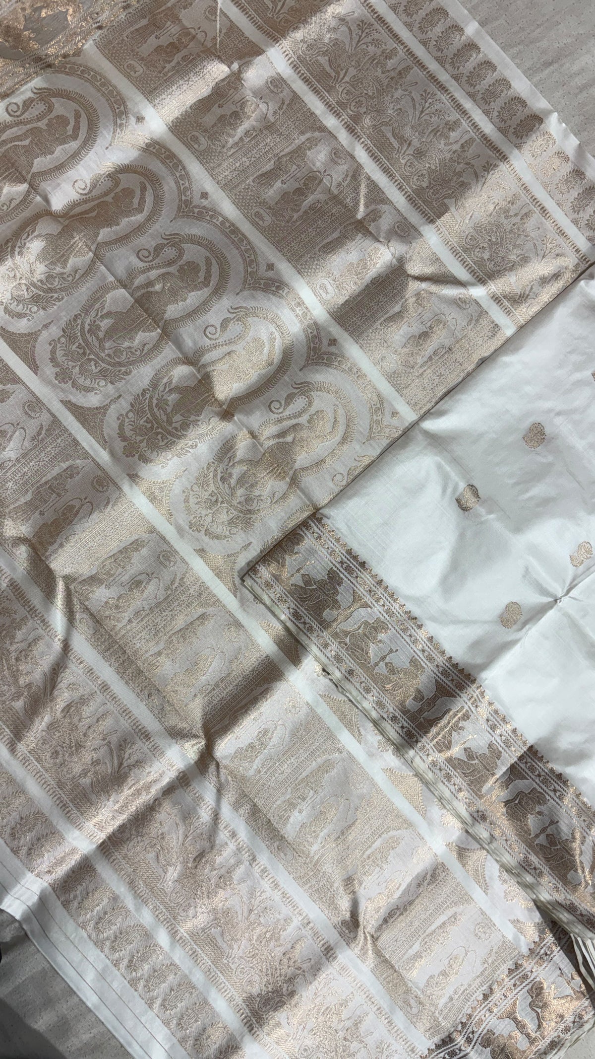 Swarnachari Saree, Silk with blouse piece with silkmark