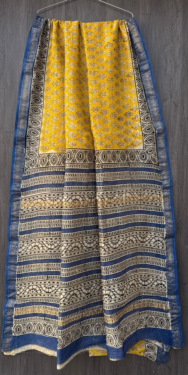 Bismi | Block printed with Maheshwari border