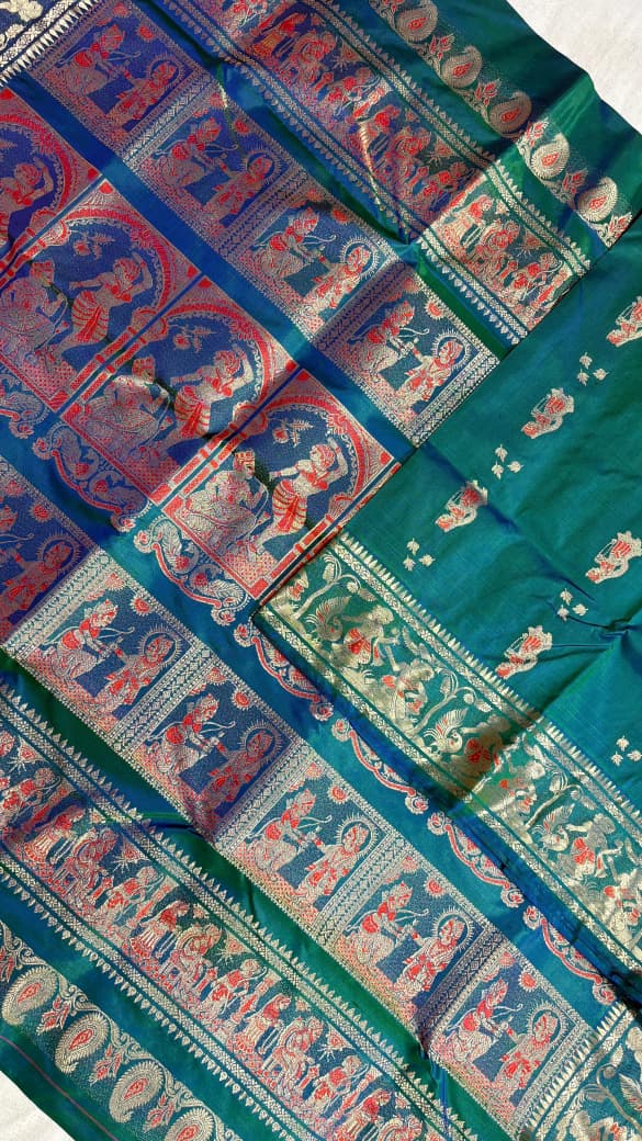 Swarnachari Saree, Silk with blouse piece with silkmark