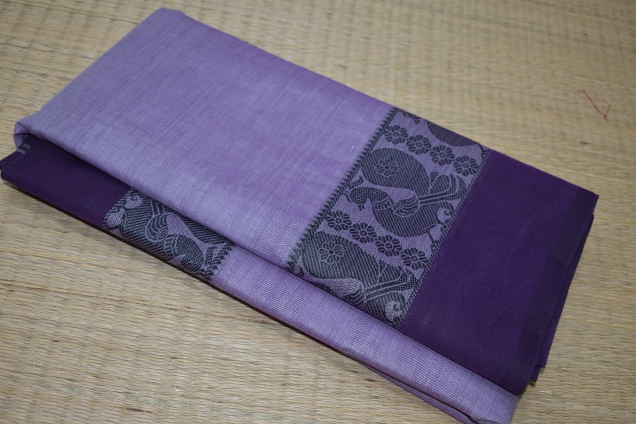Chettinadu Cotton Saree in Purple