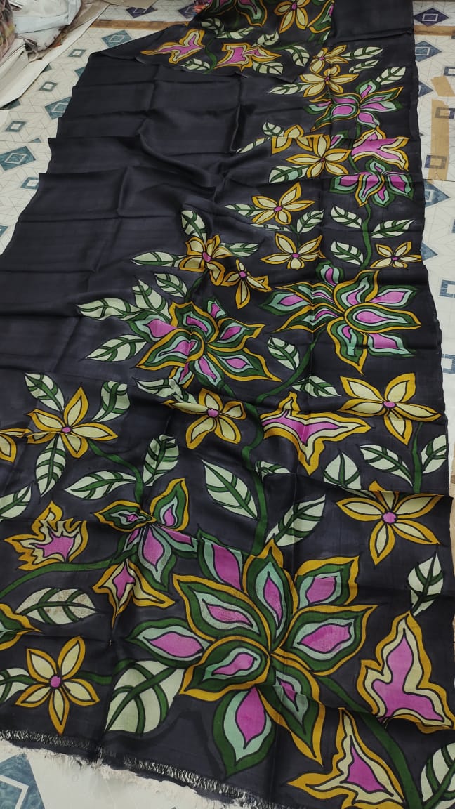 Adimala | Murshidabad Silk Batik Sarees