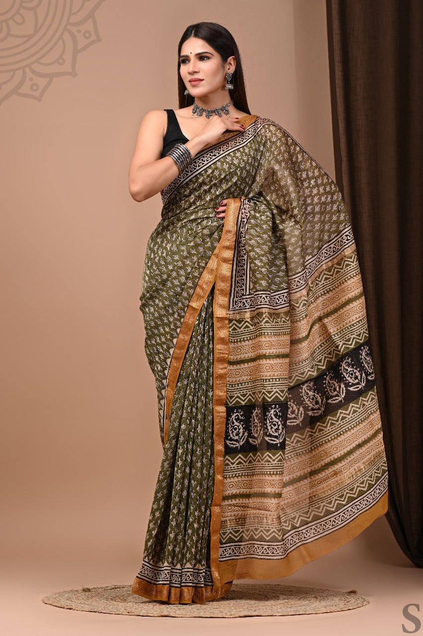 Mukta | Block prints on cotton silk