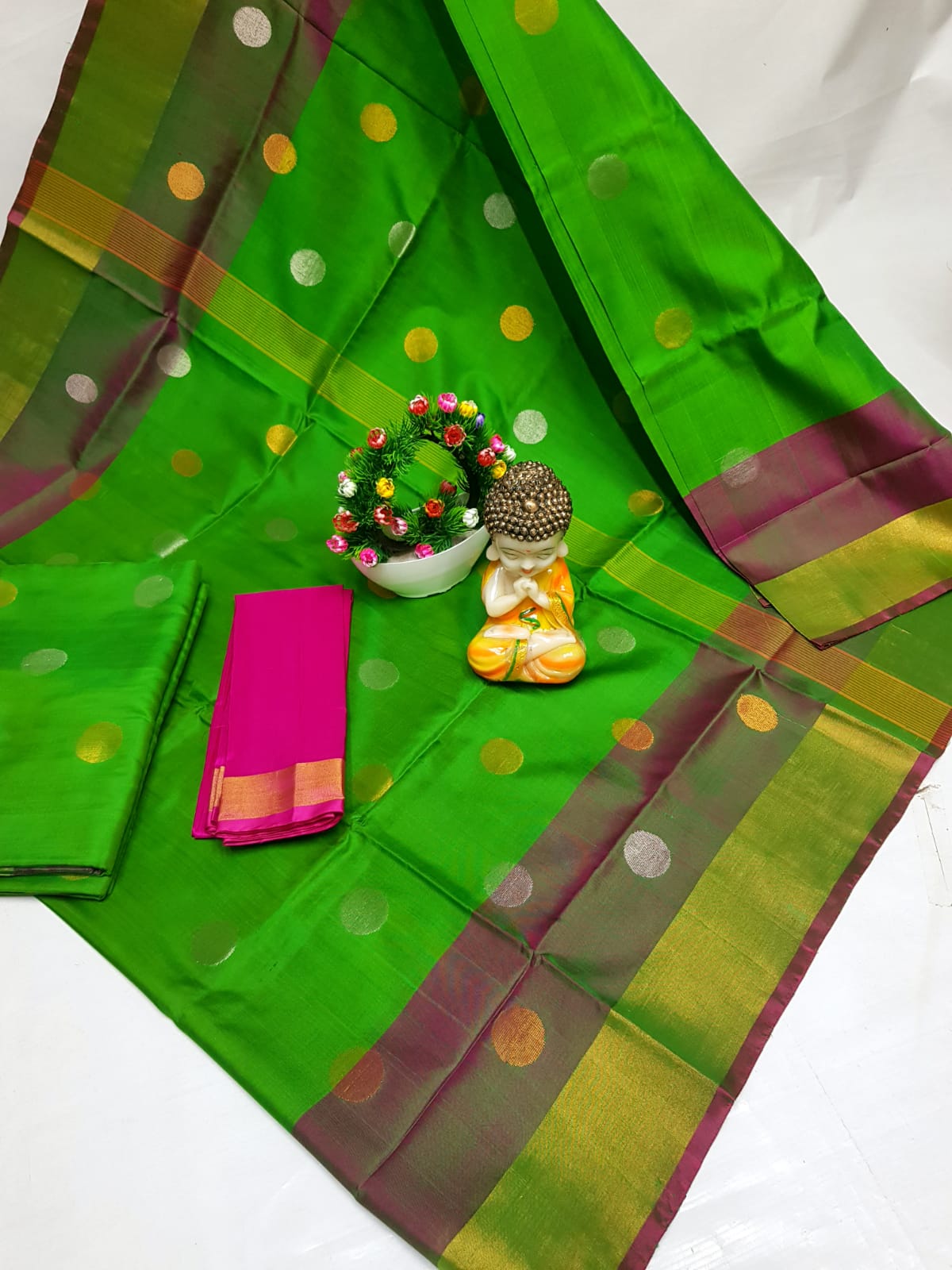 Urmika | Pure silk uppada saree