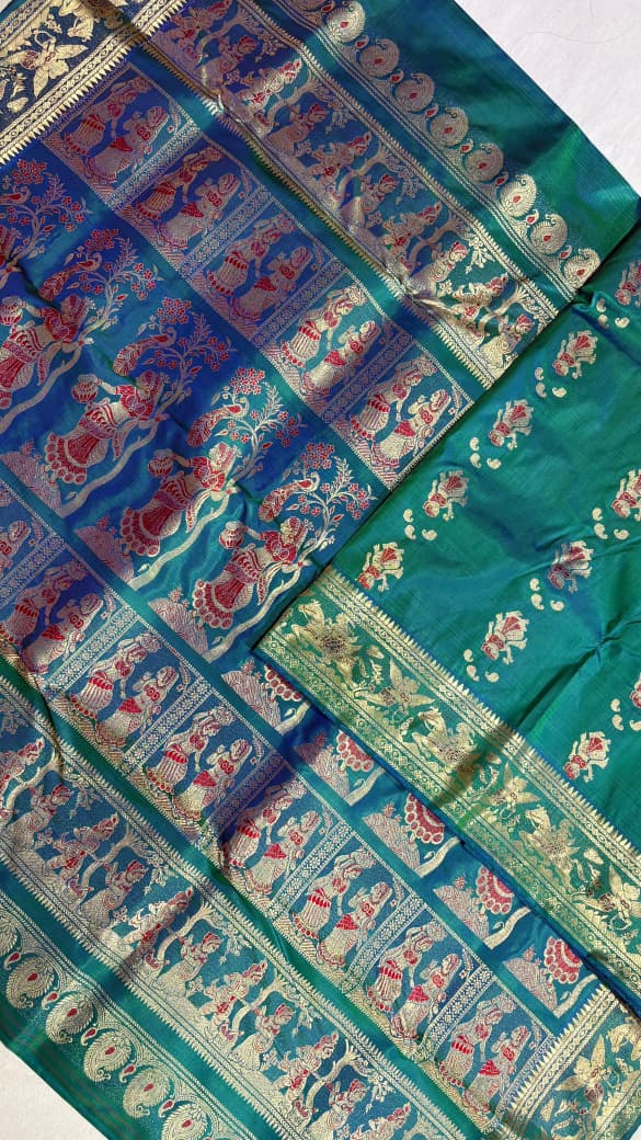 Swarnachari saree.
With silkmark.
Material silk with bp.