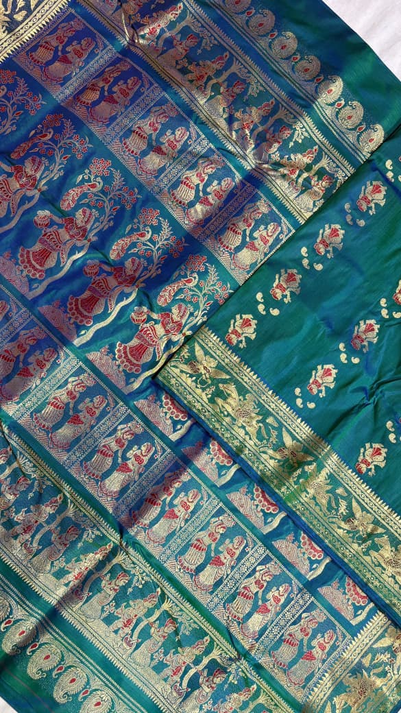 Swarnachari saree.
With silkmark.
Material silk with bp.