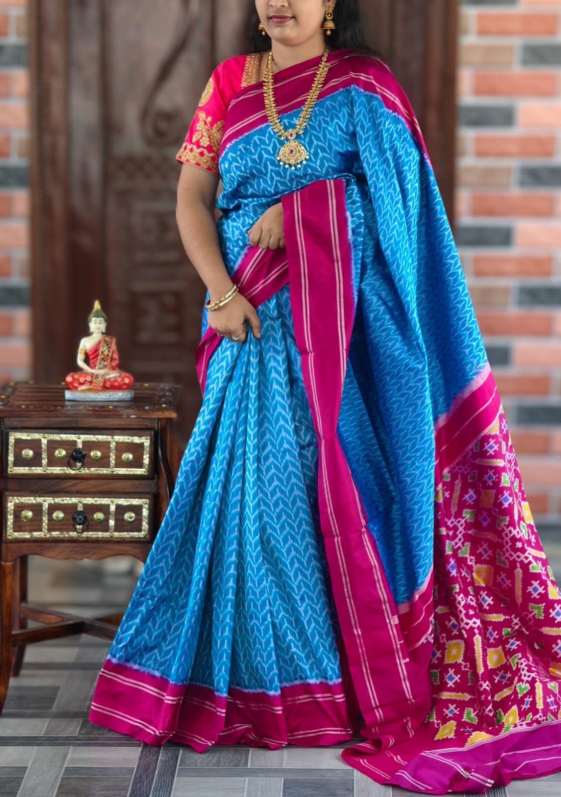 Indumati | Pochampally Ikkat silk saree