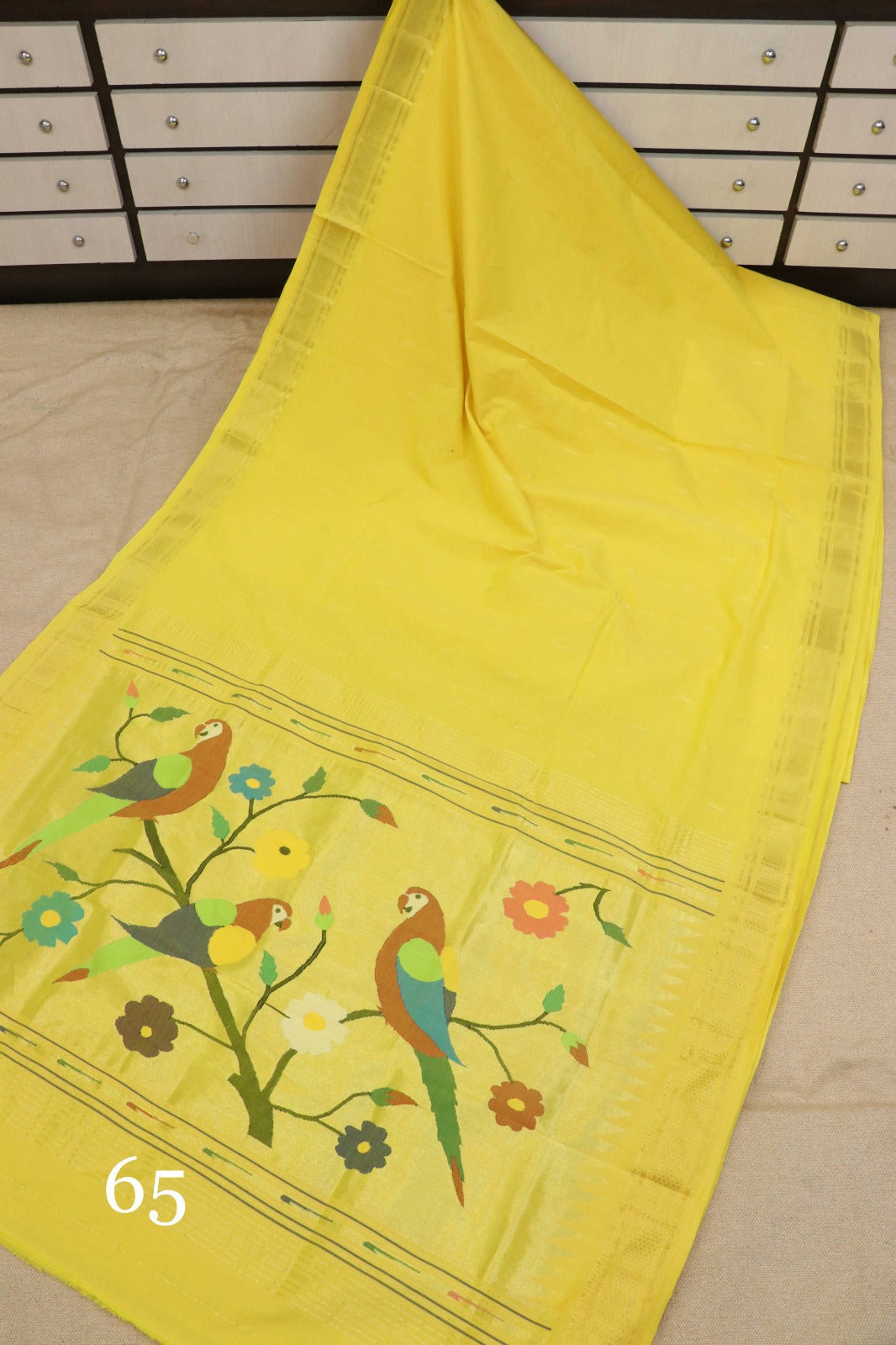 Yanzita | Cotton Handloom Paithani Saree