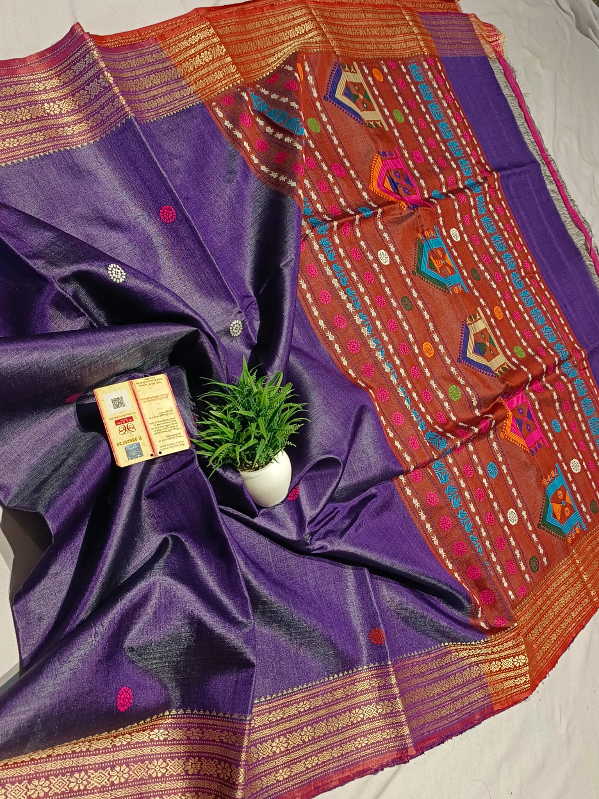Dinas | Tussar Dolabedi Saree