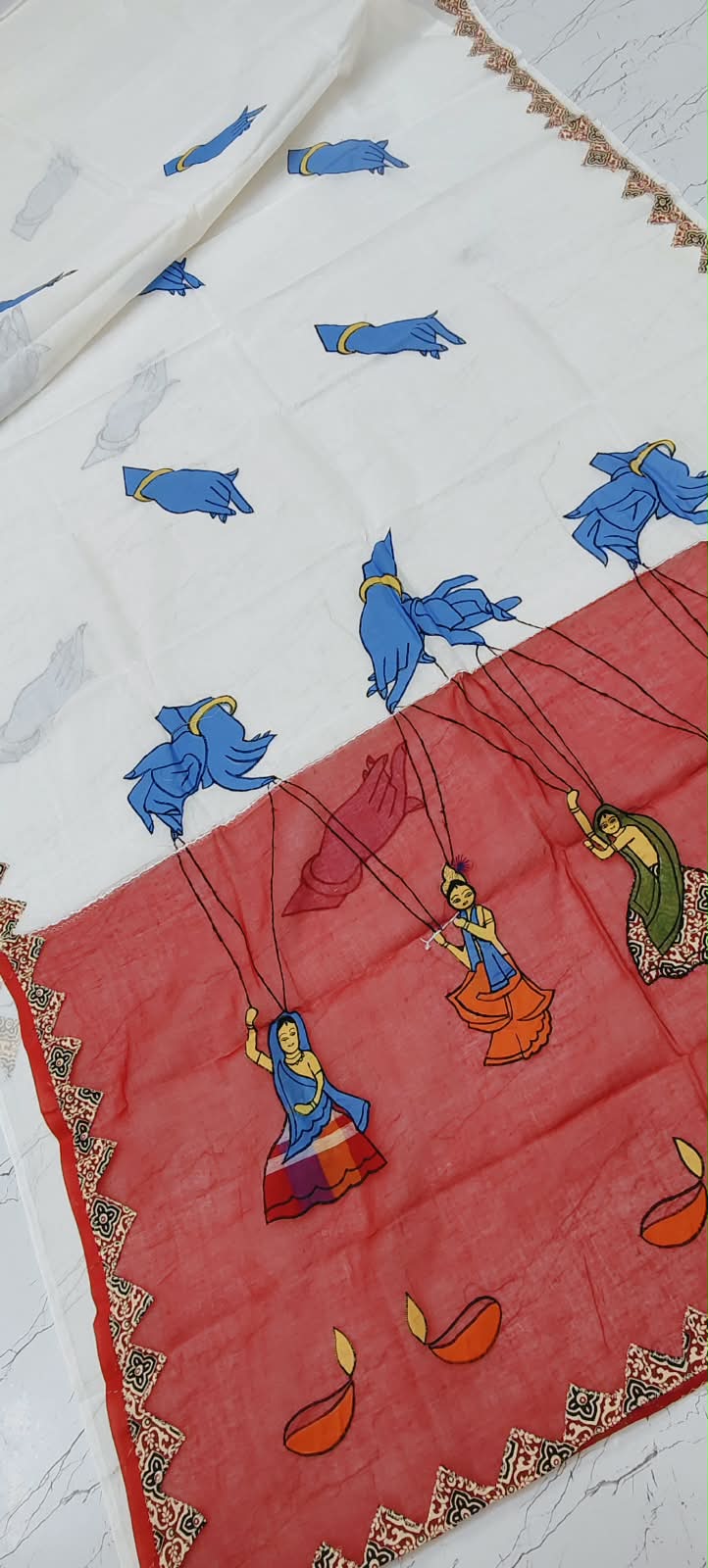 Ashim | Applique on Dhonekhali tant