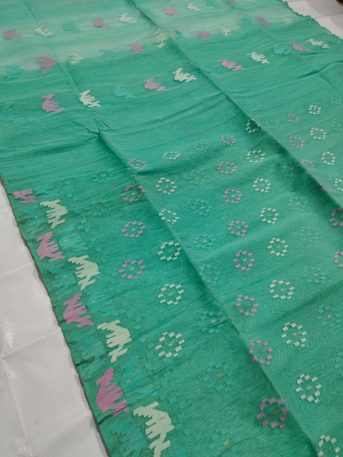 Janam | half silk Jamdani