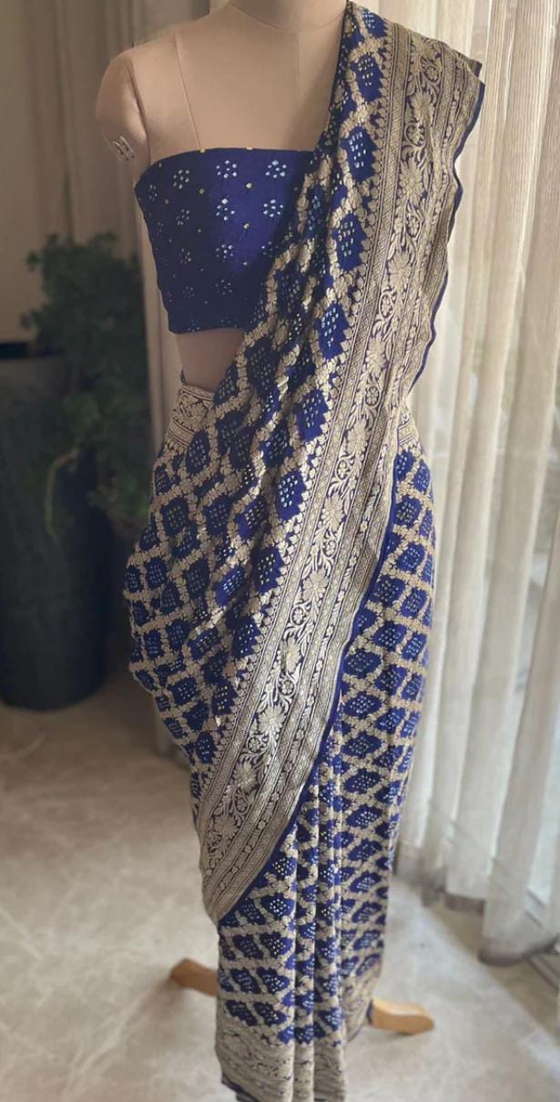 Babita | Nimzari Bandhej Saree