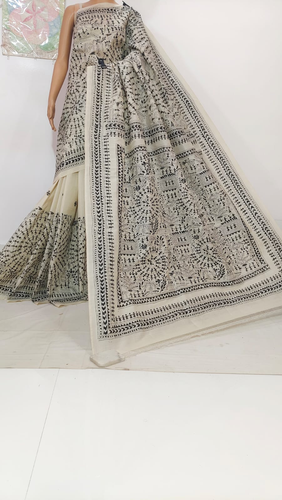 Kesha | Pure Tussar Silk Kantha Sarees