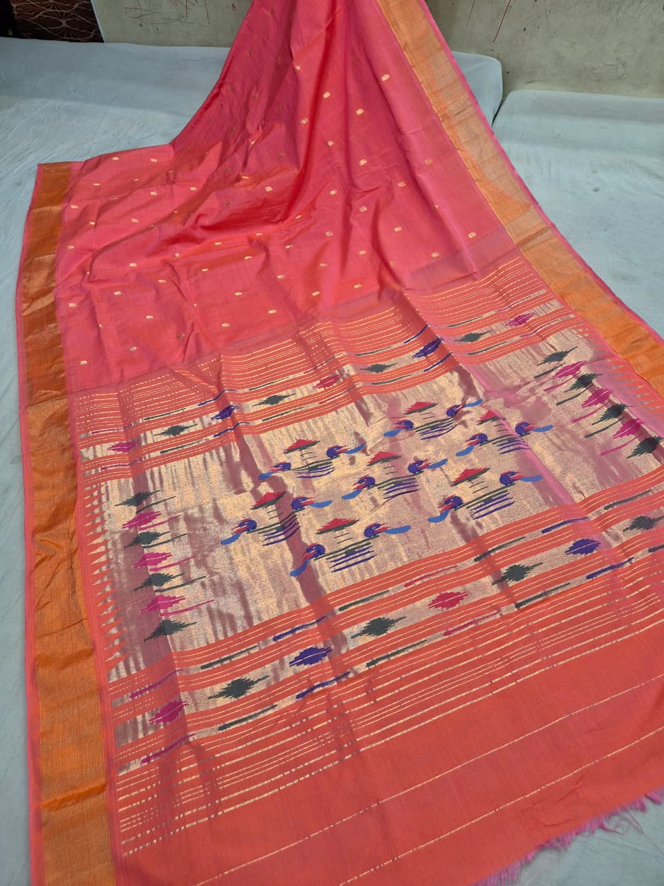 Onik | Cotton Handloom Paithani Saree