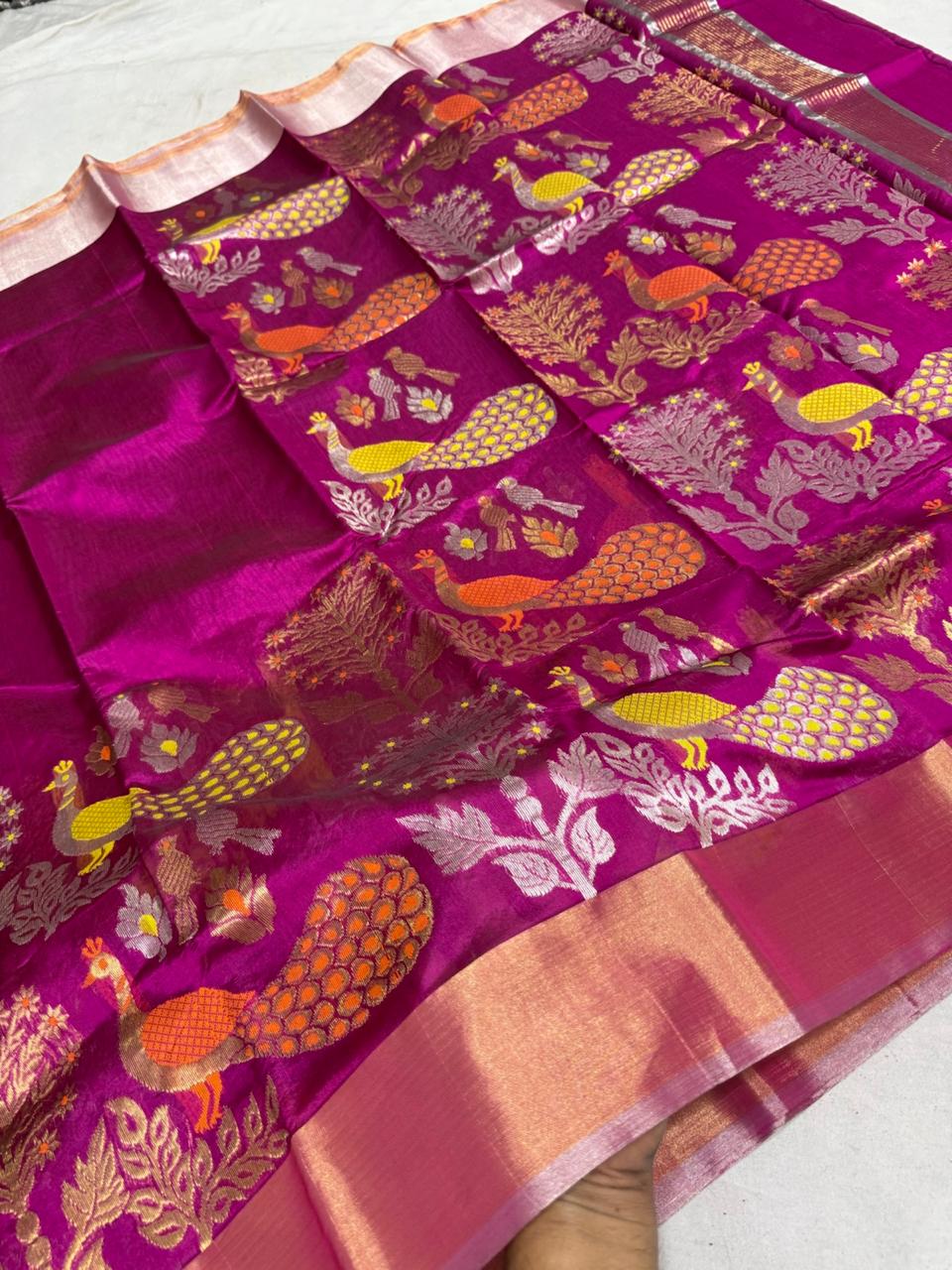 Chabi | Meenakari chanderi saree