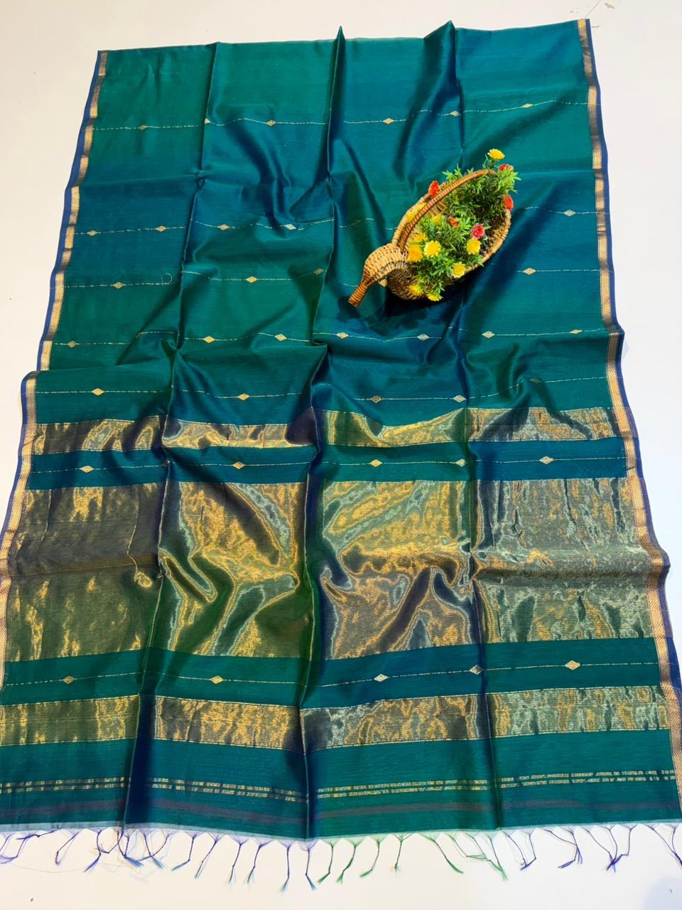 Tapti | Cotton silk Maheshwari saree