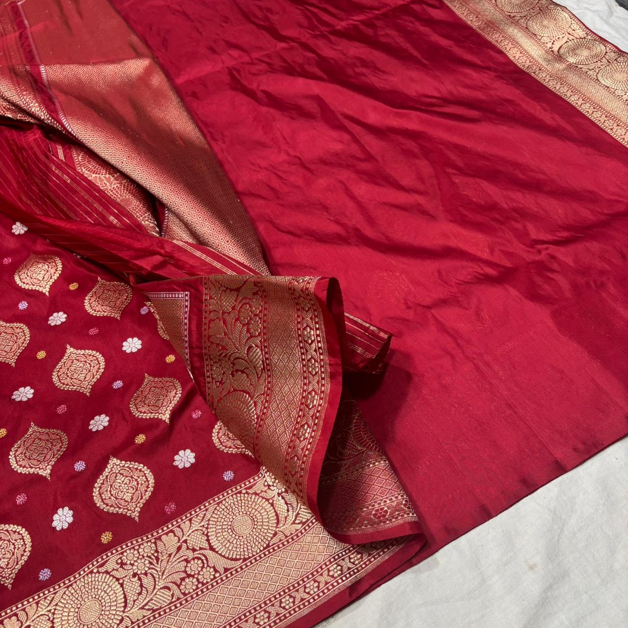 Brinda | Bridal Katan Banarasi Saree