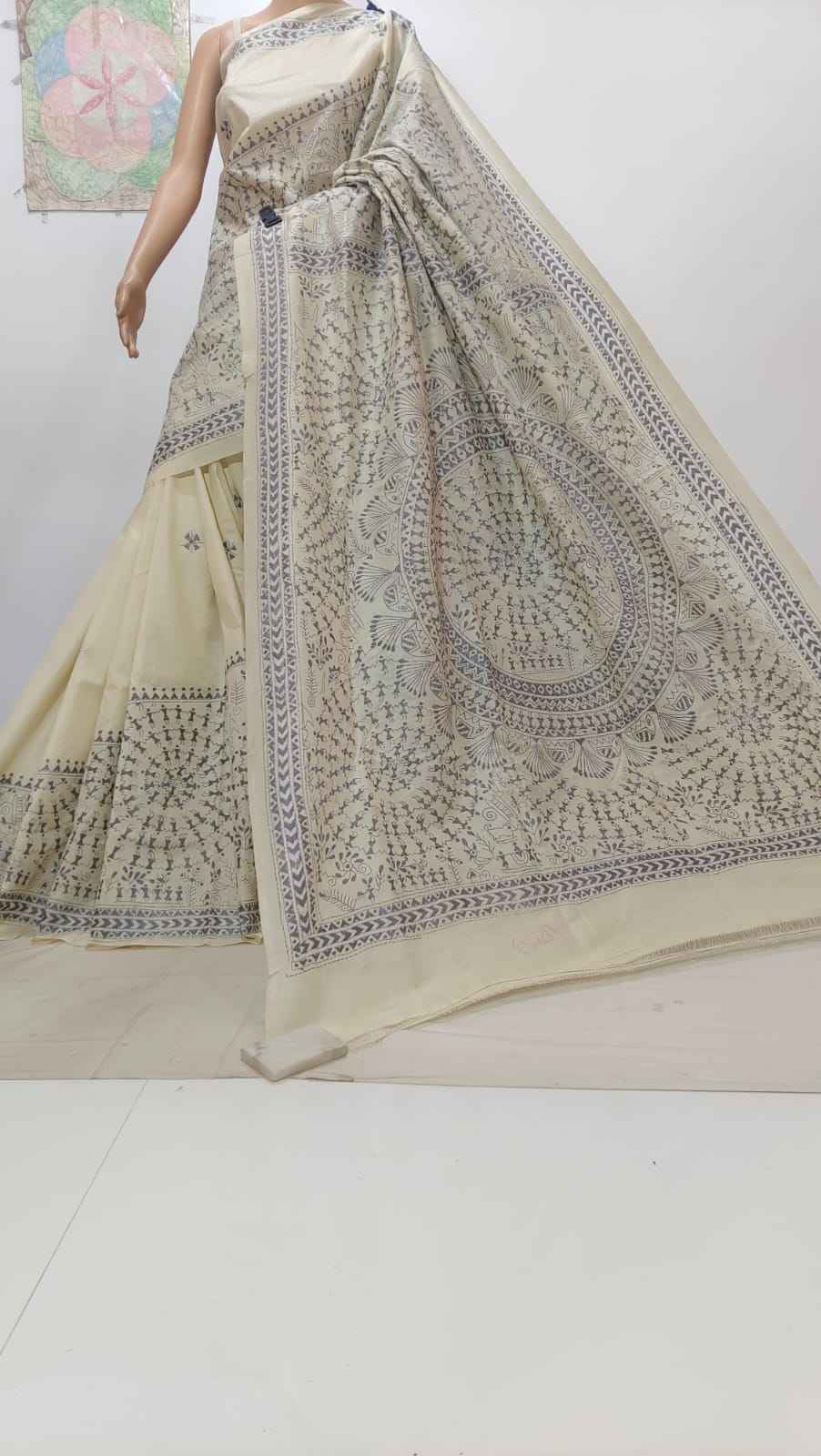 Kinesha | Pure Tussar Silk Kantha Sarees