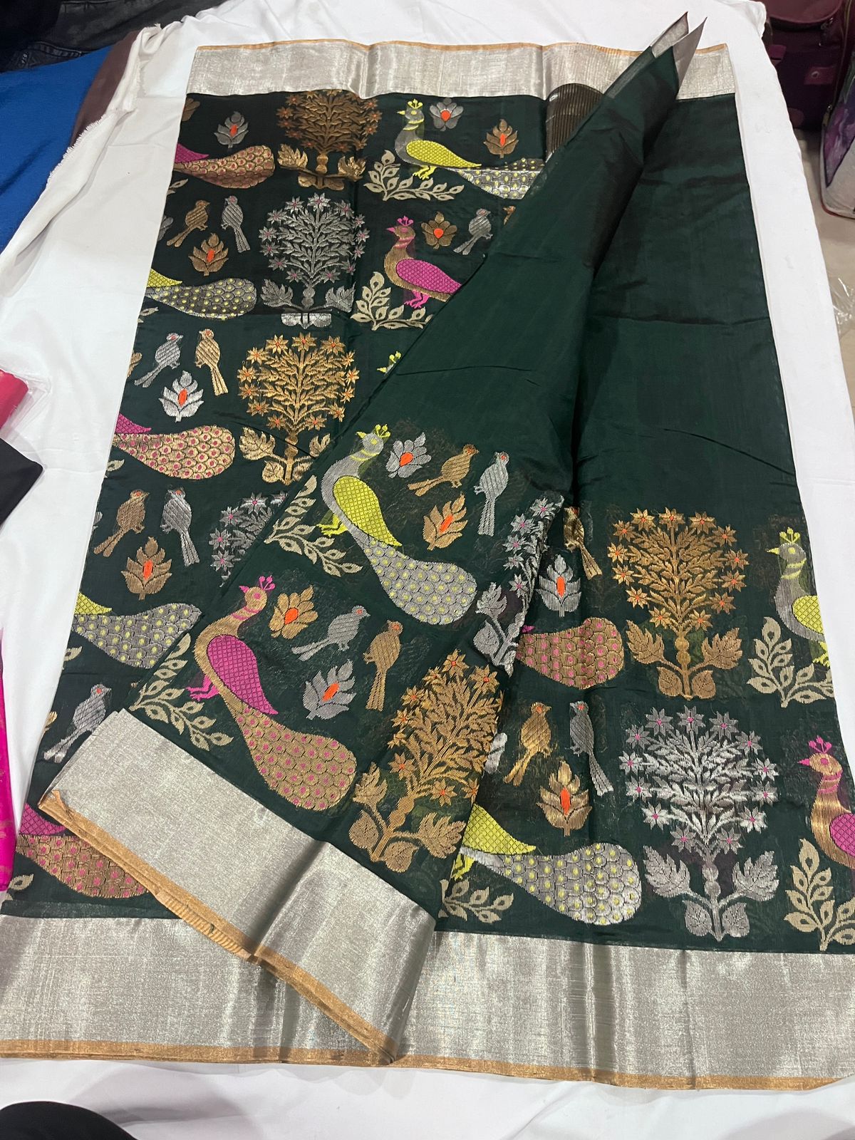 Chabni | Meenakari chanderi saree