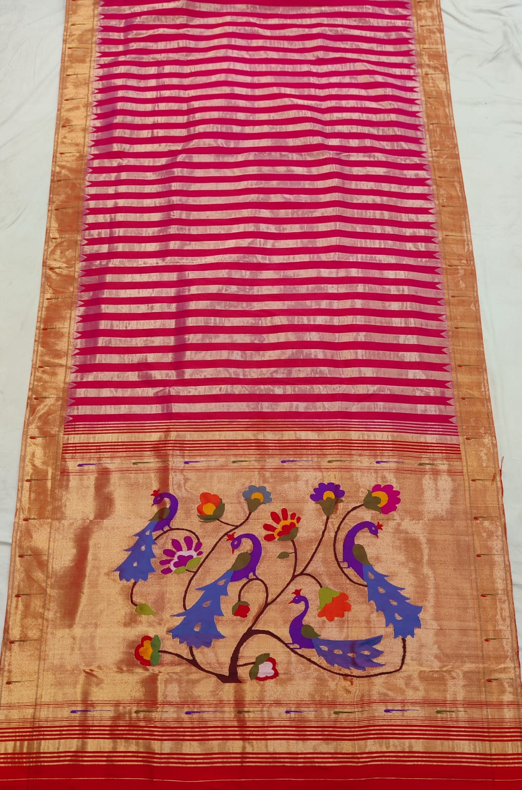 Padmanabh | Handloom Muniya Paithani