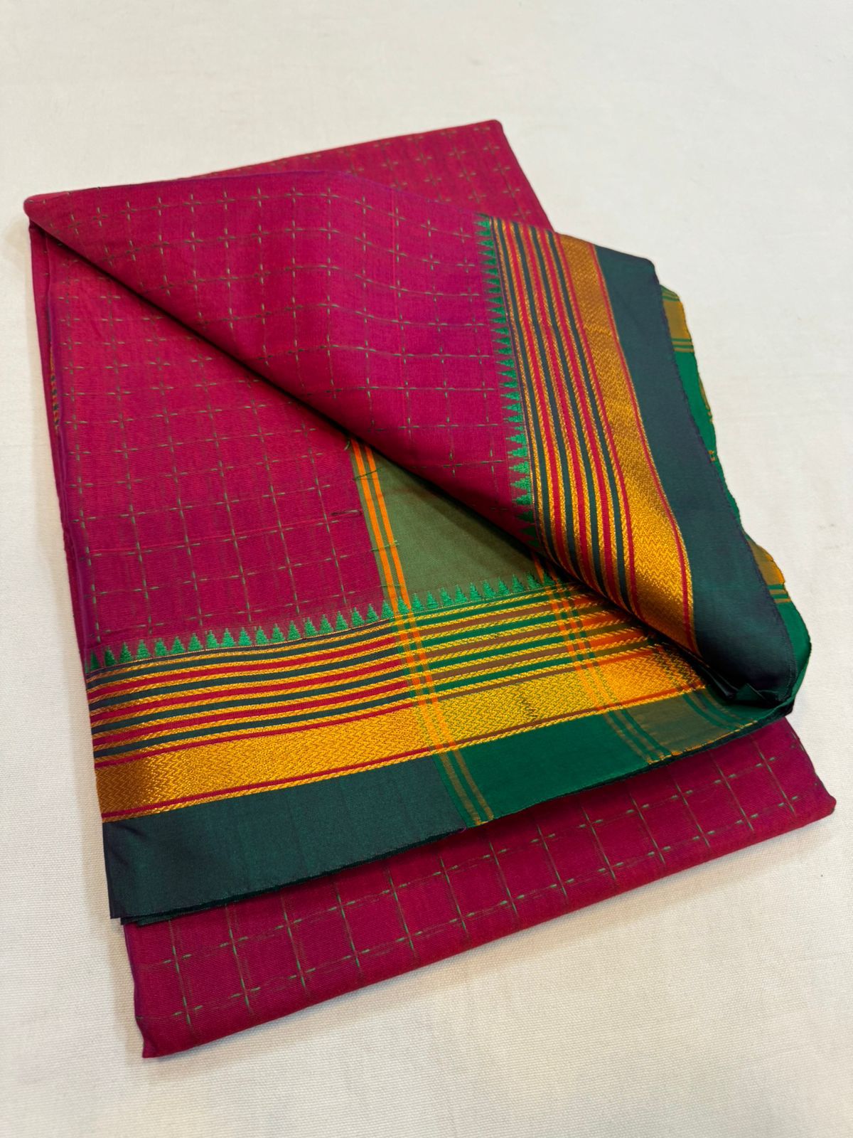 Ridhi | Chukki Star Ilkal and Art silk With Cotton Saree