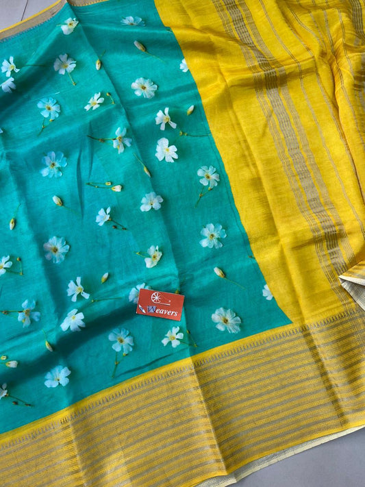 Tanuja | Pure Handloom Mangalagiri Cottonsilk Saree