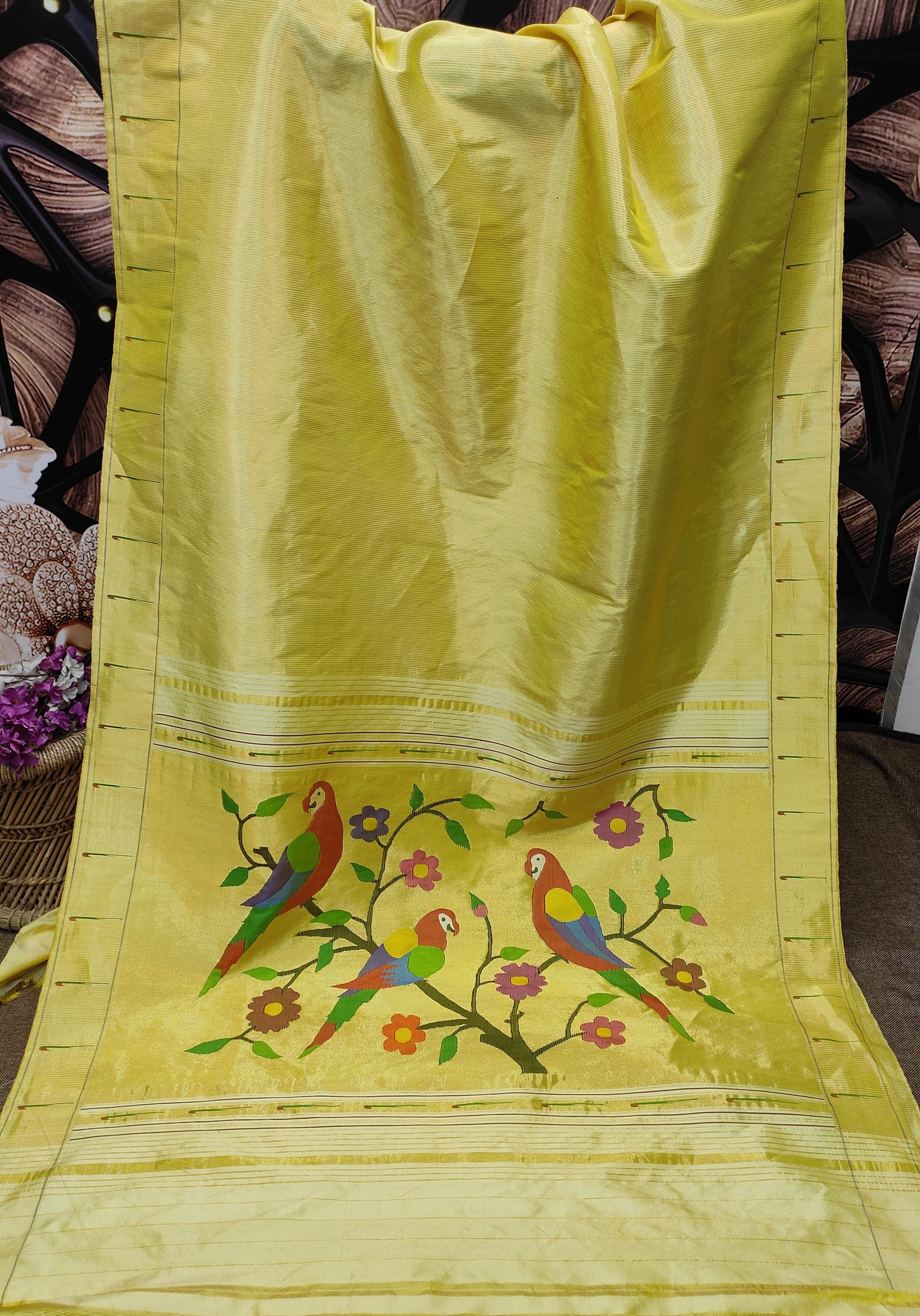 Triveni | SINGLE MUNIYA BROCADE PAITHANI SAREE