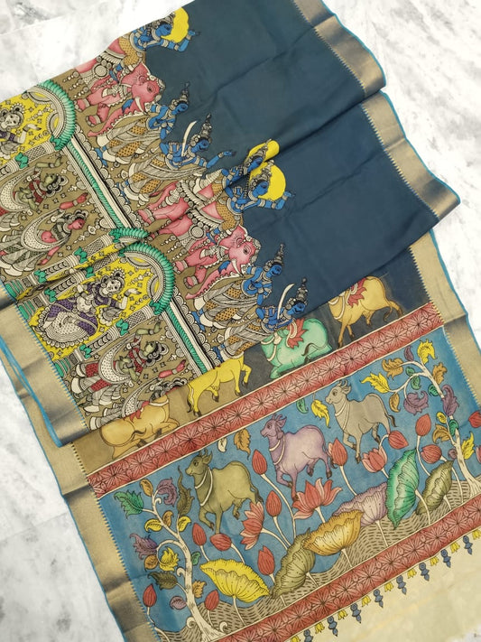 Anvi | Kalamkari Saree in Bangalore silk