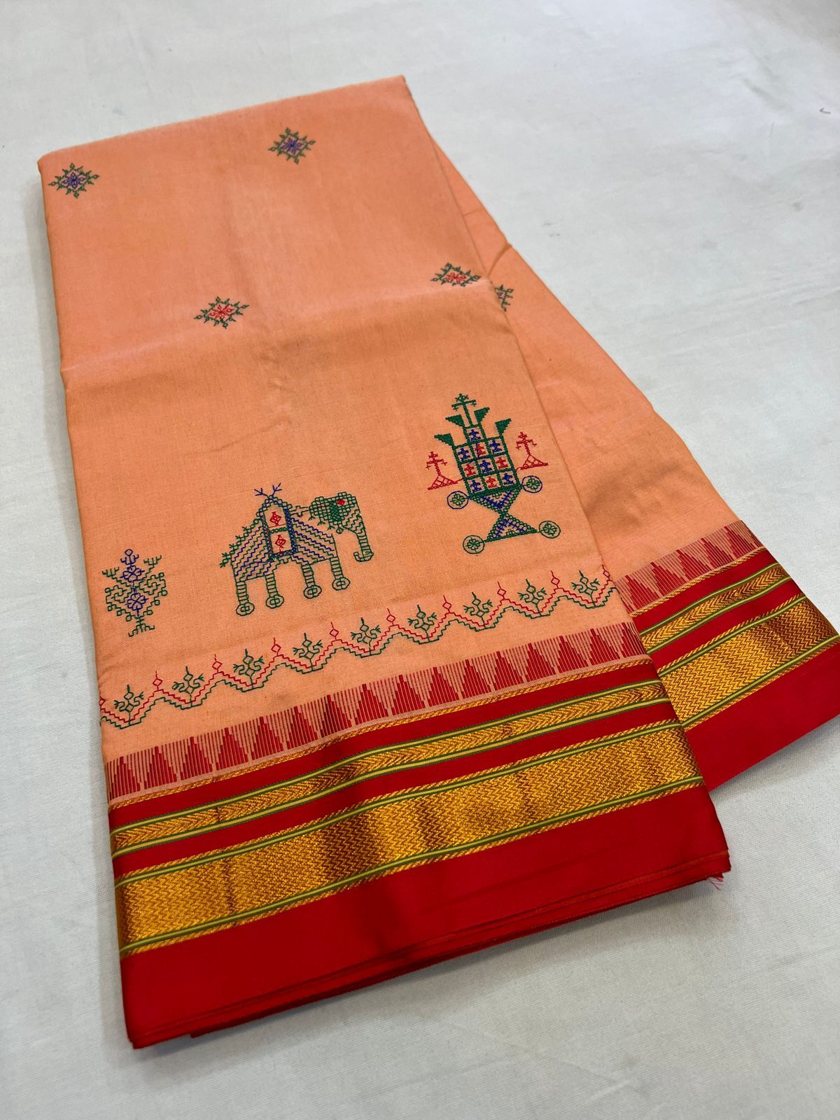 Brinda | Kasuti work Ilkal saree