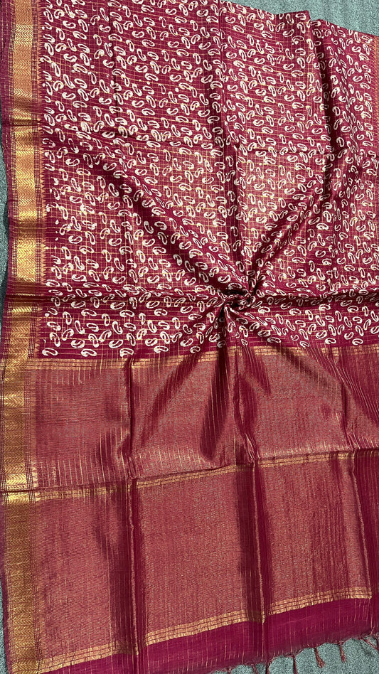 Anya | special hand printed batik saree