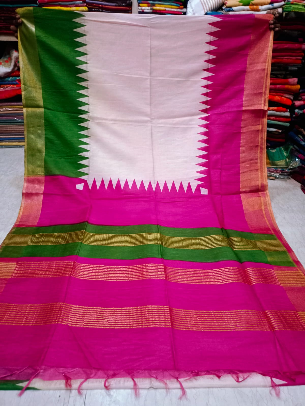 Lakshmi | JAYSHREE SILK SAREE WITH BEAUTIFUL SCREEN PRINT