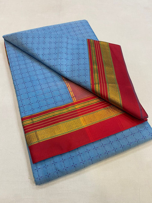 Sudiksha | Chukki Star Ilkal and Art silk With Cotton Saree