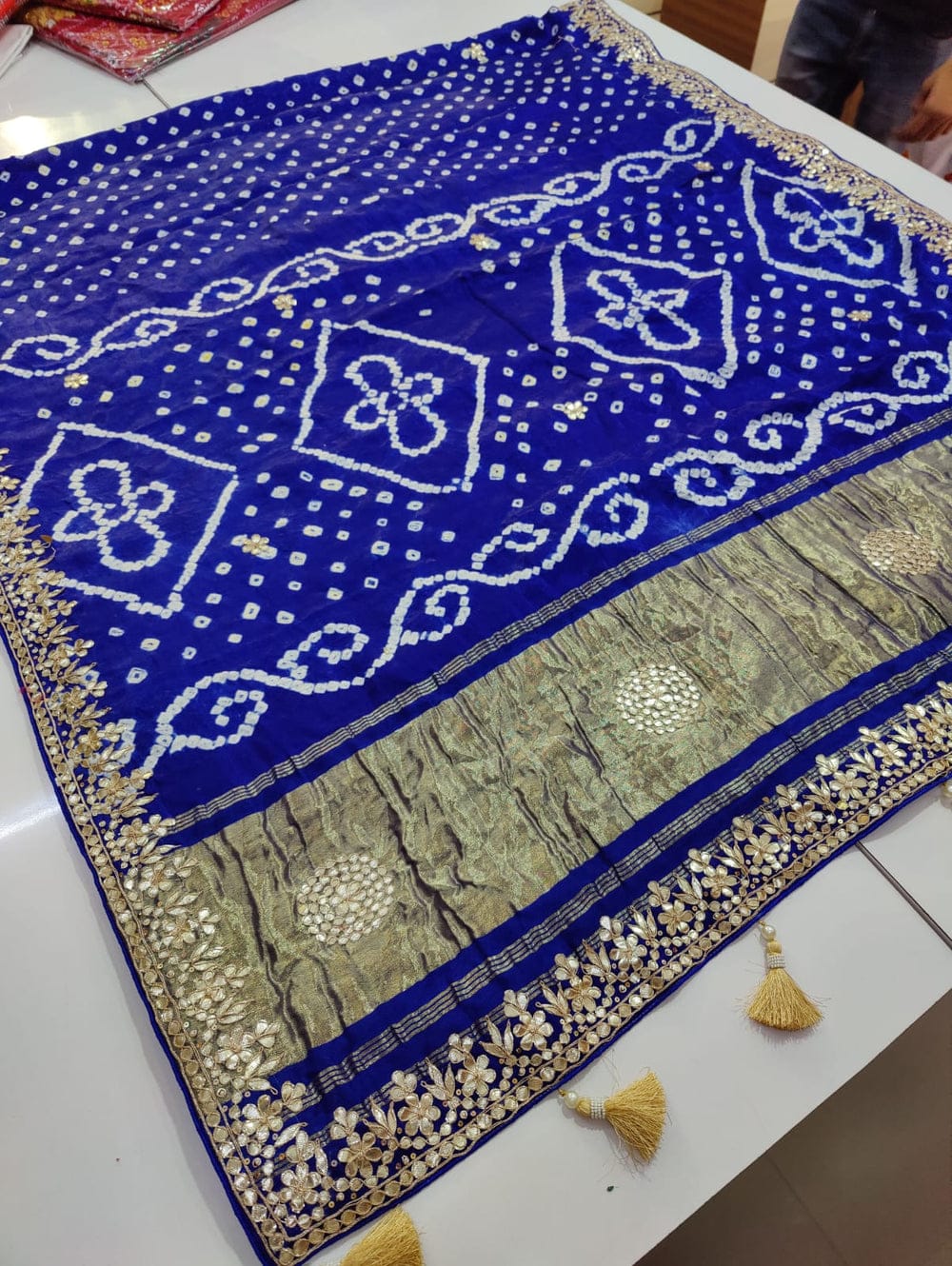 Amaira | Pure Modal Gaji Silk Bandhani Saree