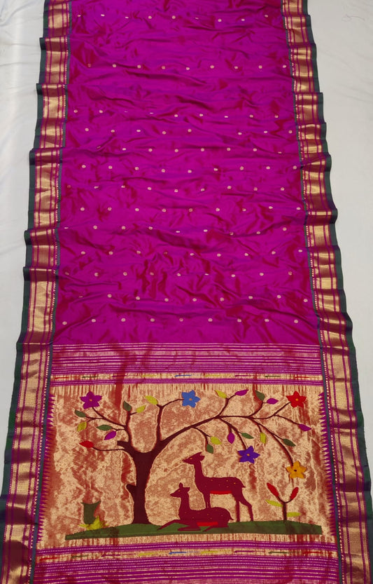 Charita | FANCY PALLU PAITHANI SAREE