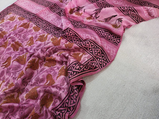 Chaitaly | Blockprinted vanaspati ajrakh sarees